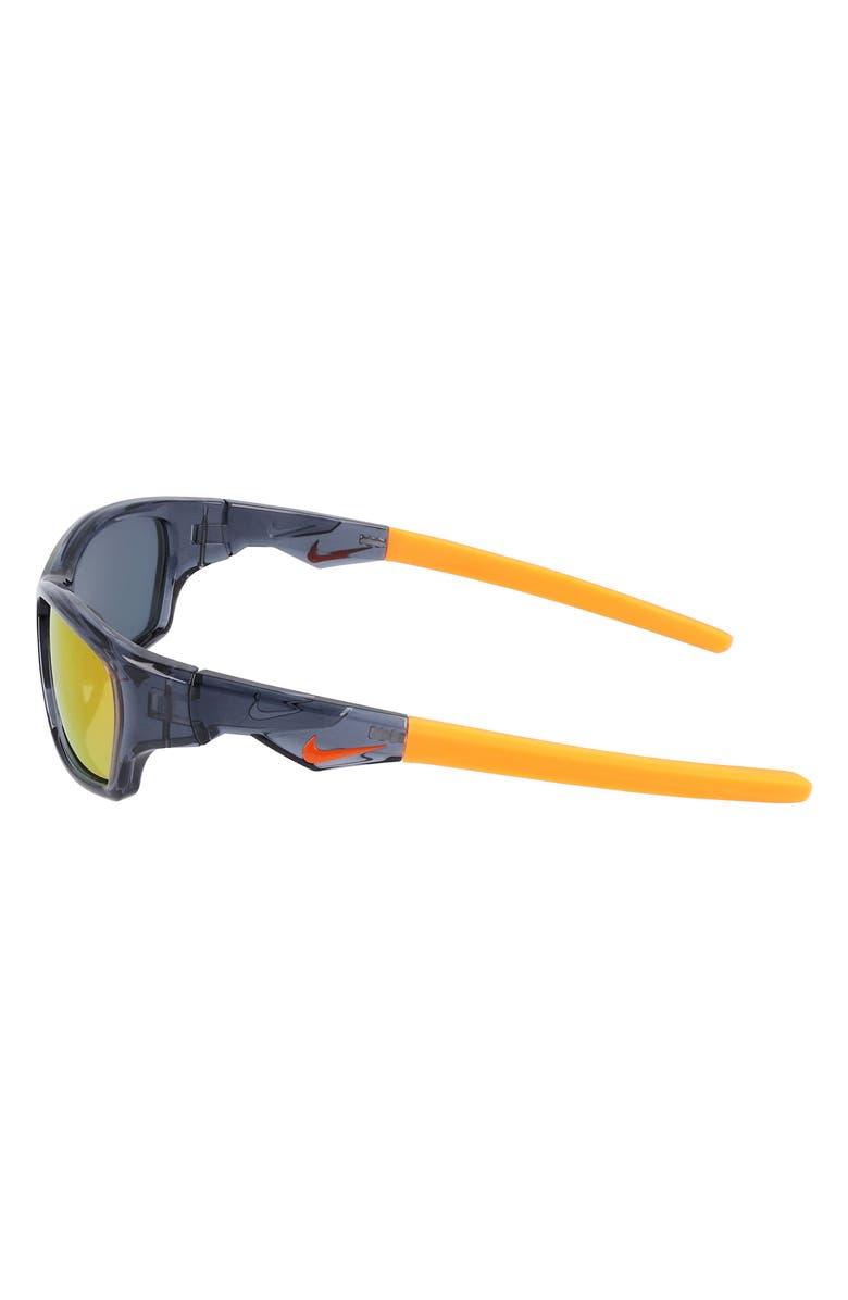 Nike Kids' Jolt 57mm Mirrored Modified Rectangular Sunglasses, Alternate, color,