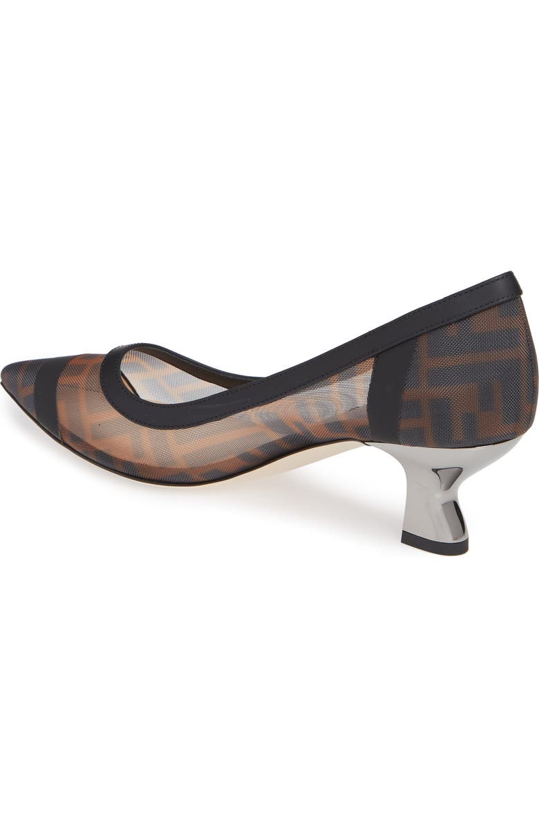 Fendi Colibri Logo Pointed Toe Pump, Alternate, color,