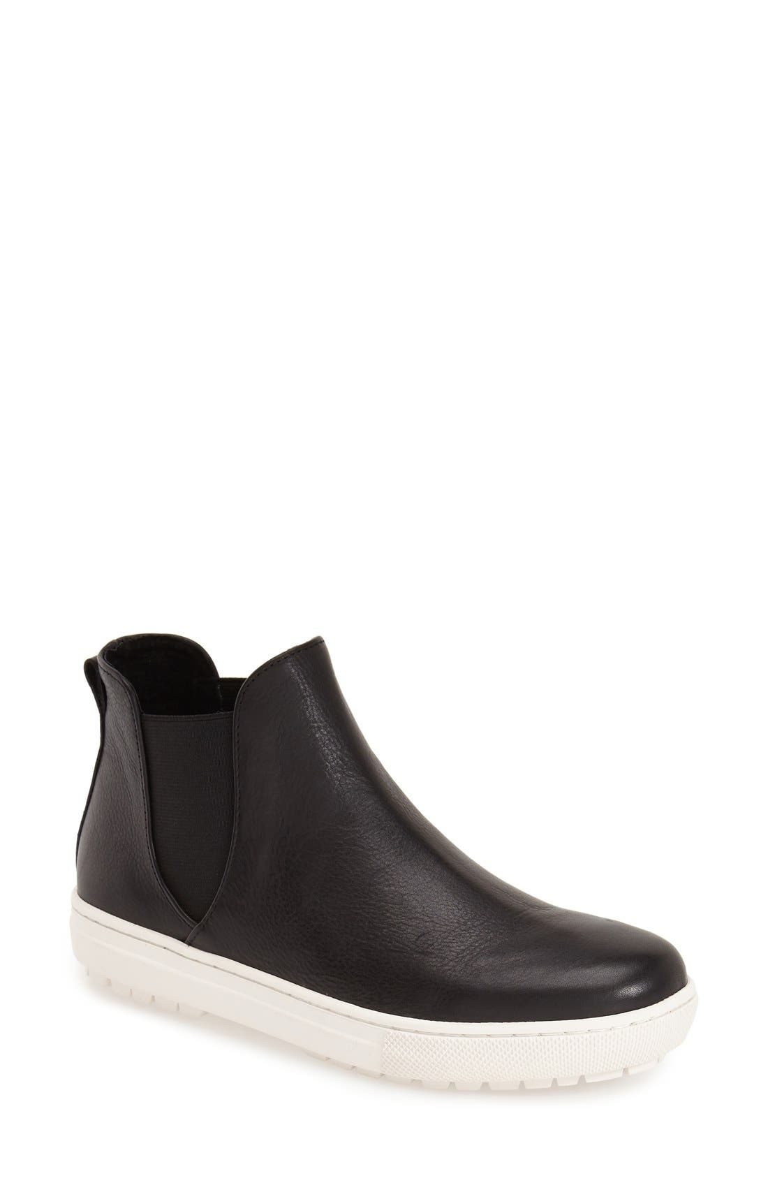 'Zelda' Chelsea Sneaker, Main, color, BLACK
