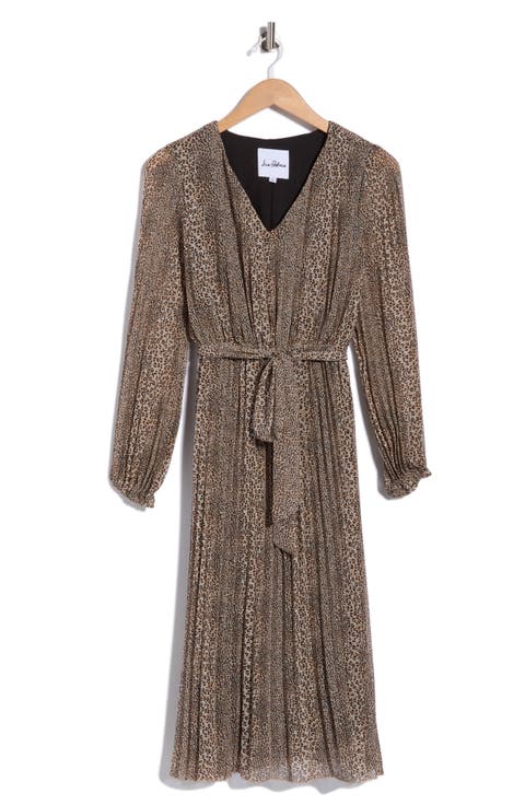 Animal Print Long Sleeve Dress