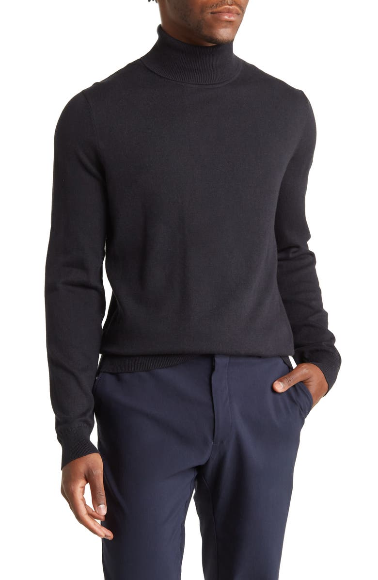 14th & Union Cotton Cashmere Blend Turtleneck, Main, color,