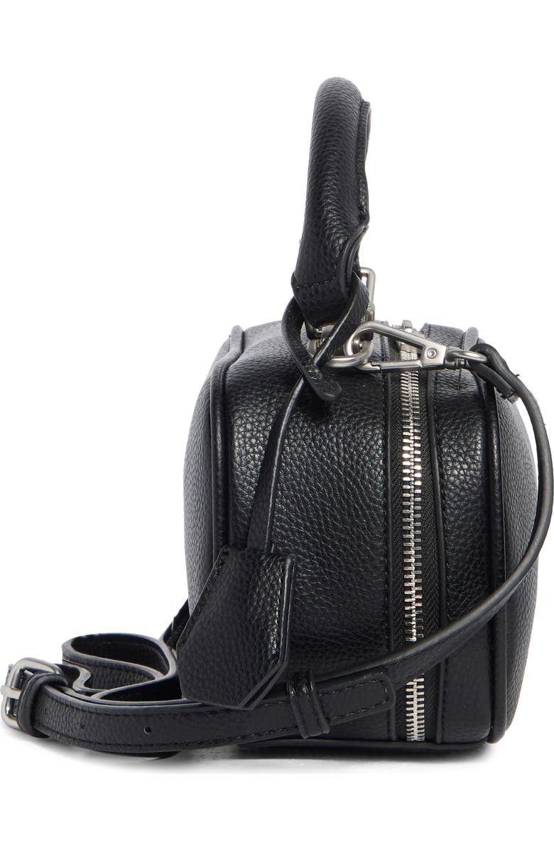 BCBG Mini Top Handle Zip Crossbody Bag, Alternate, color, Black