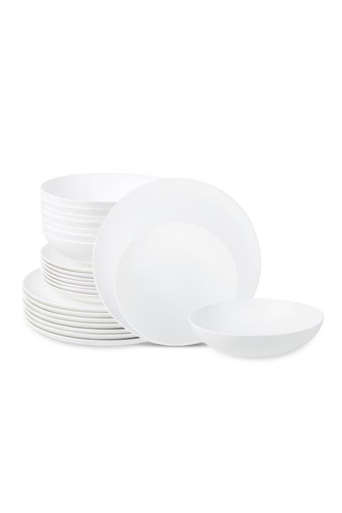 Taglio Bone China 24-piece Dinnerware Set