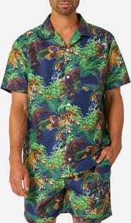 OppoSuits Transformers Disguise of the Print Camp Shirt & Shorts Set
