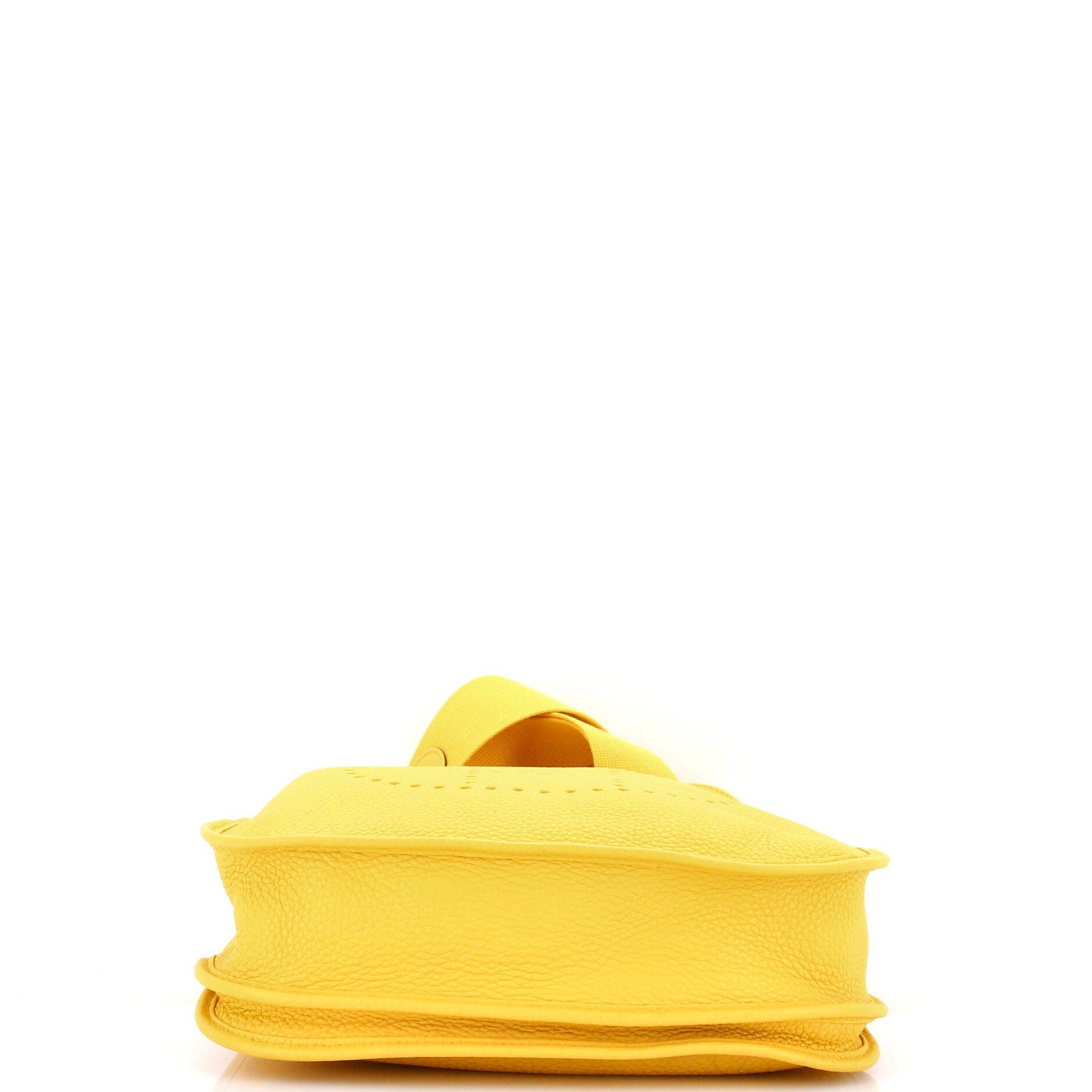 Pre-Owned Hermes Evelyne Bag Gen III Clemence PM, Alternate, color, Sun