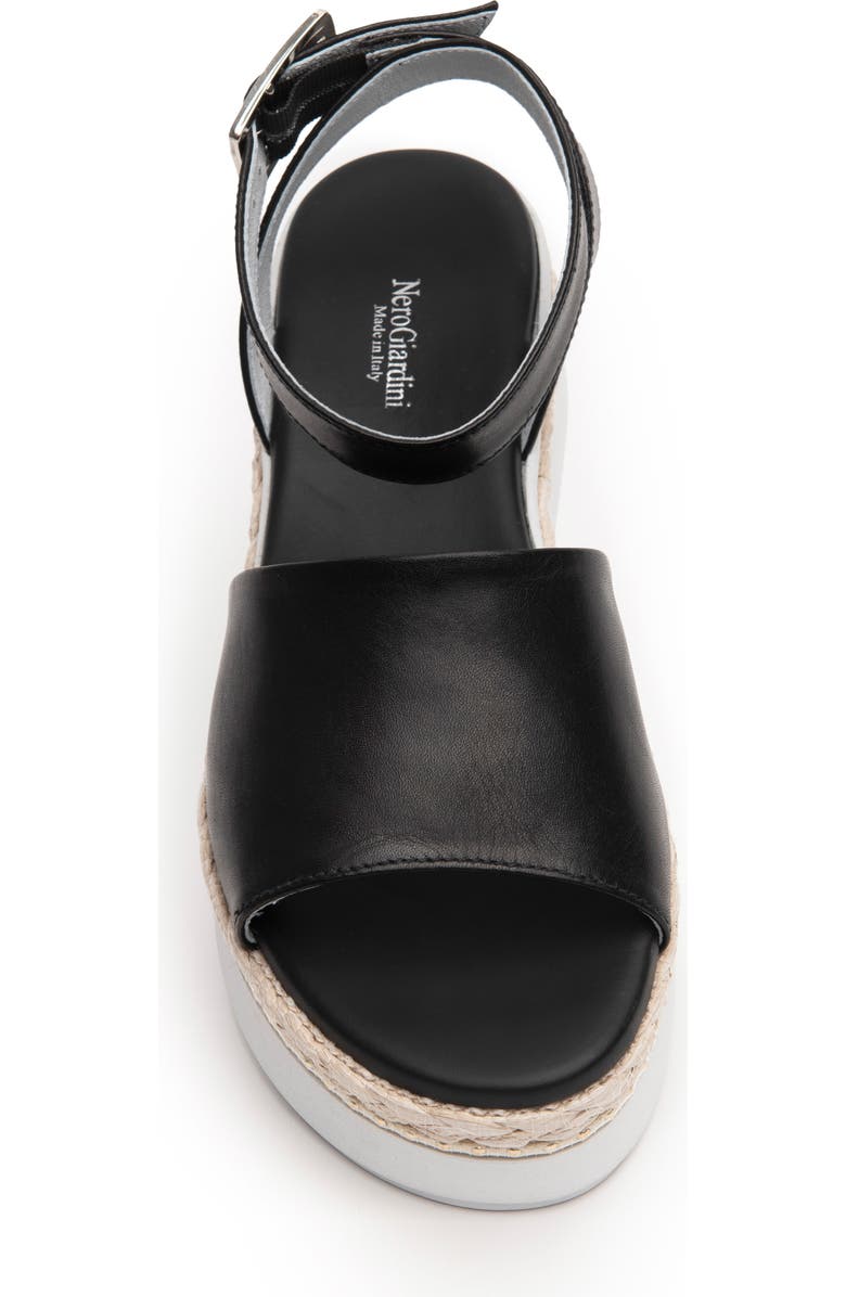 NeroGiardini Ankle Strap Platform Sandal, Alternate, color,