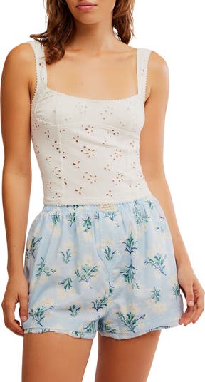 Full Bloom Eyelet Knit Camisole