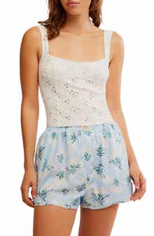 Free People Full Bloom Eyelet Knit Camisole