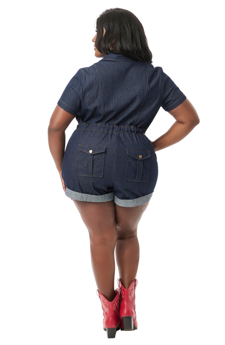Unique Vintage Plus Size Garage Style Romper, Alternate, color, 