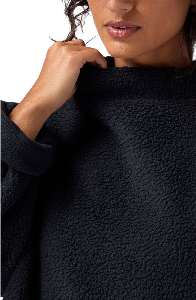 Backcountry Wander Pile-Fleece Mock-Neck Top - Women's, Alternate, color, Black