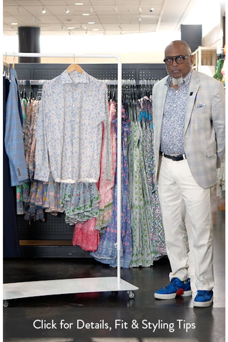 Bourget Floral Cotton Button-Up Shirt video