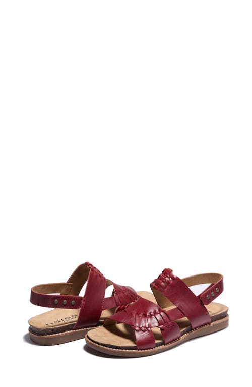 Halsa Footwear Hälsa Footwear Bella Slingback Sandal In Dark Red