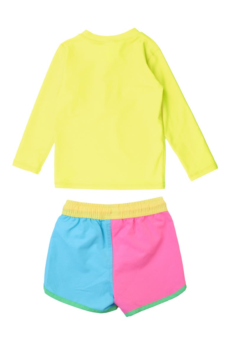 Long Sleeve Two-Piece Rashguard Swimsuit, Alternate, color, MULTI