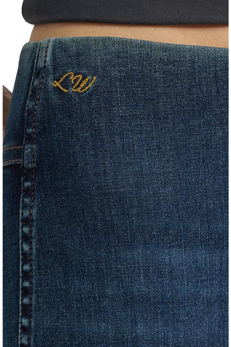 Western Flare Leg Jeans, Alternate, color, DARK