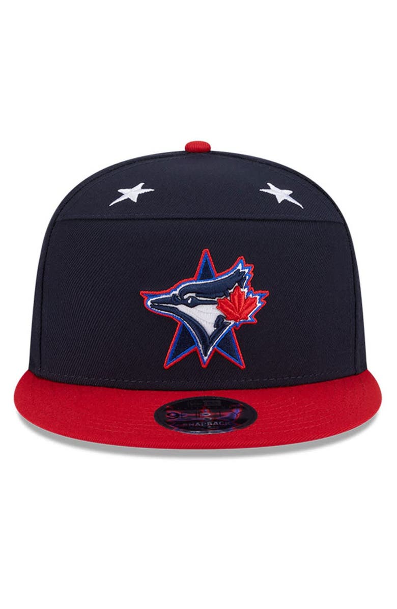 New Era Men's New Era Navy/Red  Toronto Blue Jays 2025 MLB All-Star Game Workout Side Patch 9FIFTY Snapback Hat, Alternate, color, 