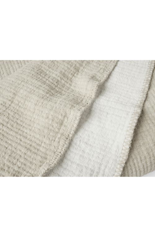 Coyuchi Cozy Organic Cotton Blanket In Gray