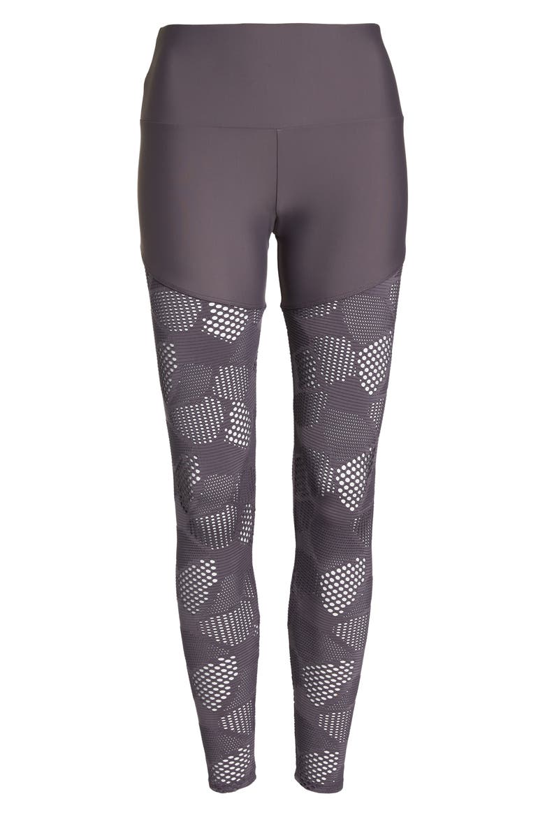 Half/Half 2.0 Leggings, Alternate, color, GRAPHITE HONEYCOMB