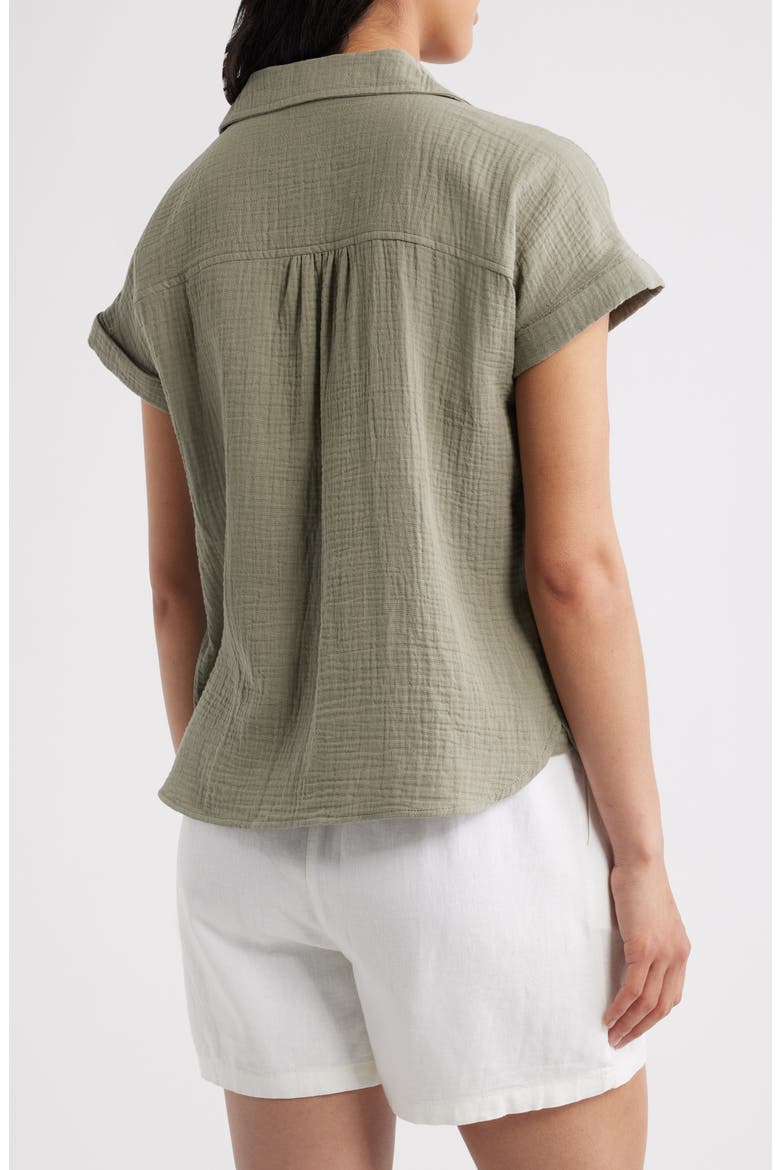 Devin Gauze Shirt, Alternate, color, NEW LAUREL