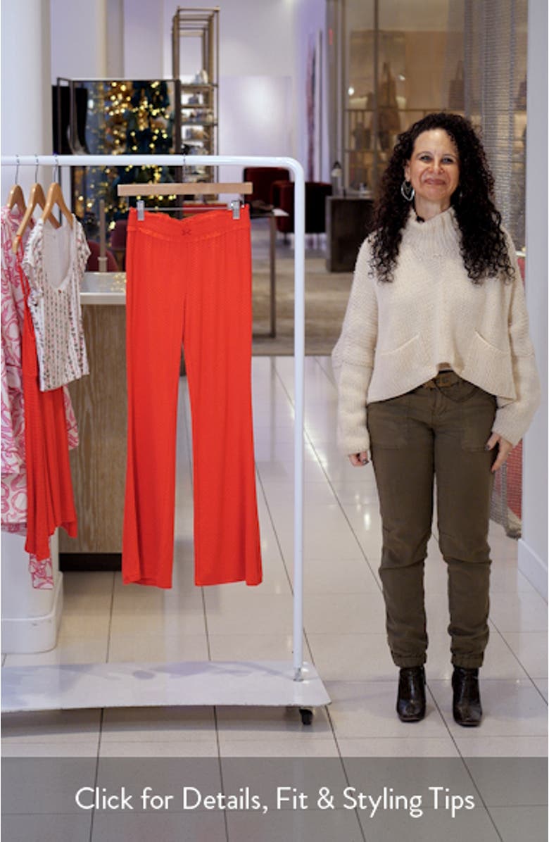 Print Flare Pajama Pants, sales video thumbnail