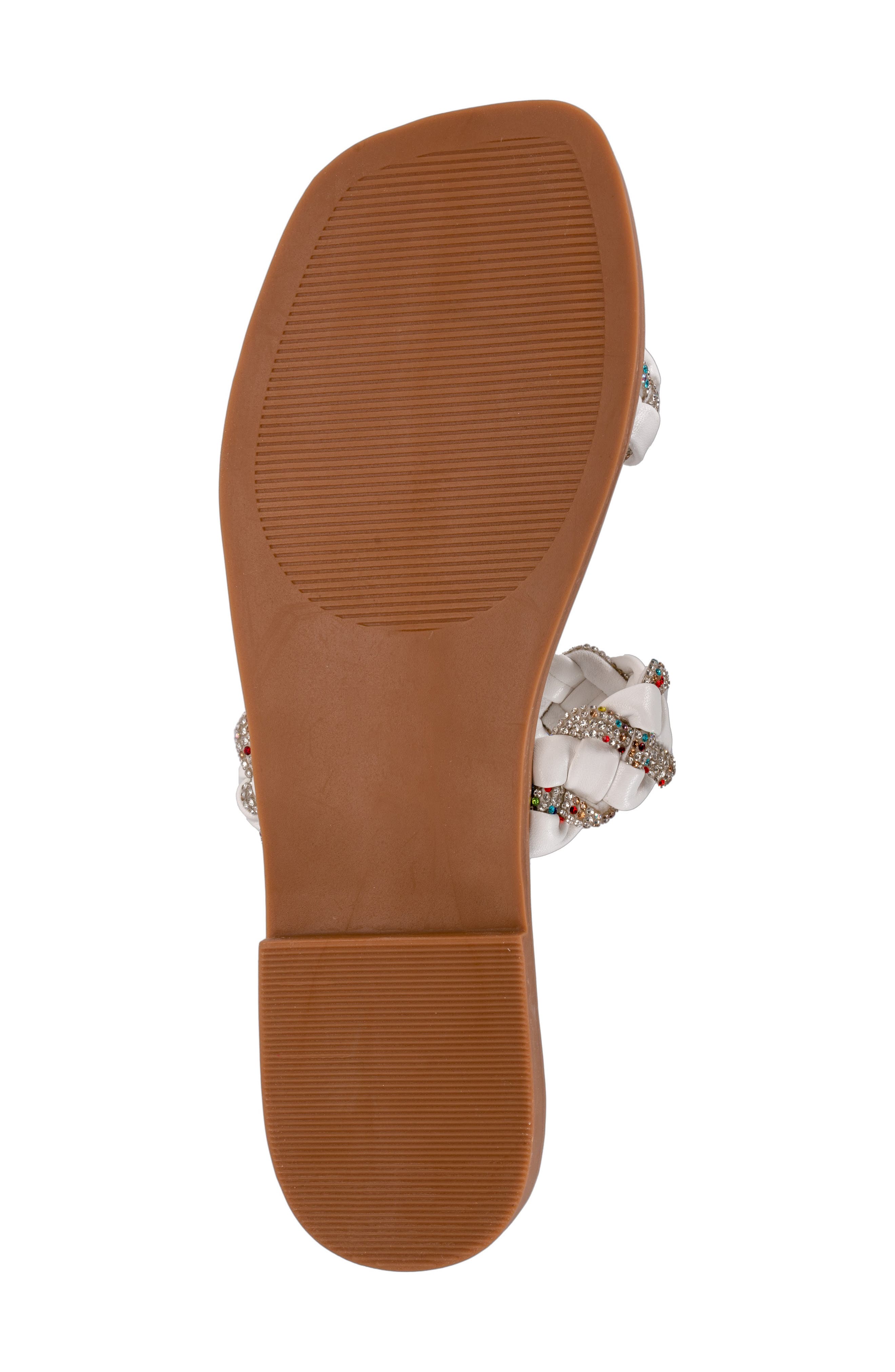 NINETY UNION Sunny Embellished Slide Sandal, Alternate, color, White