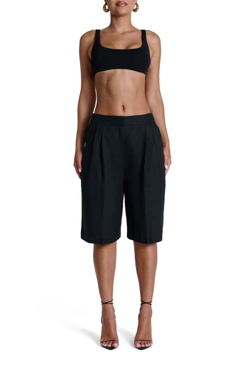 Naked Wardrobe Linen Suiting Shorts
