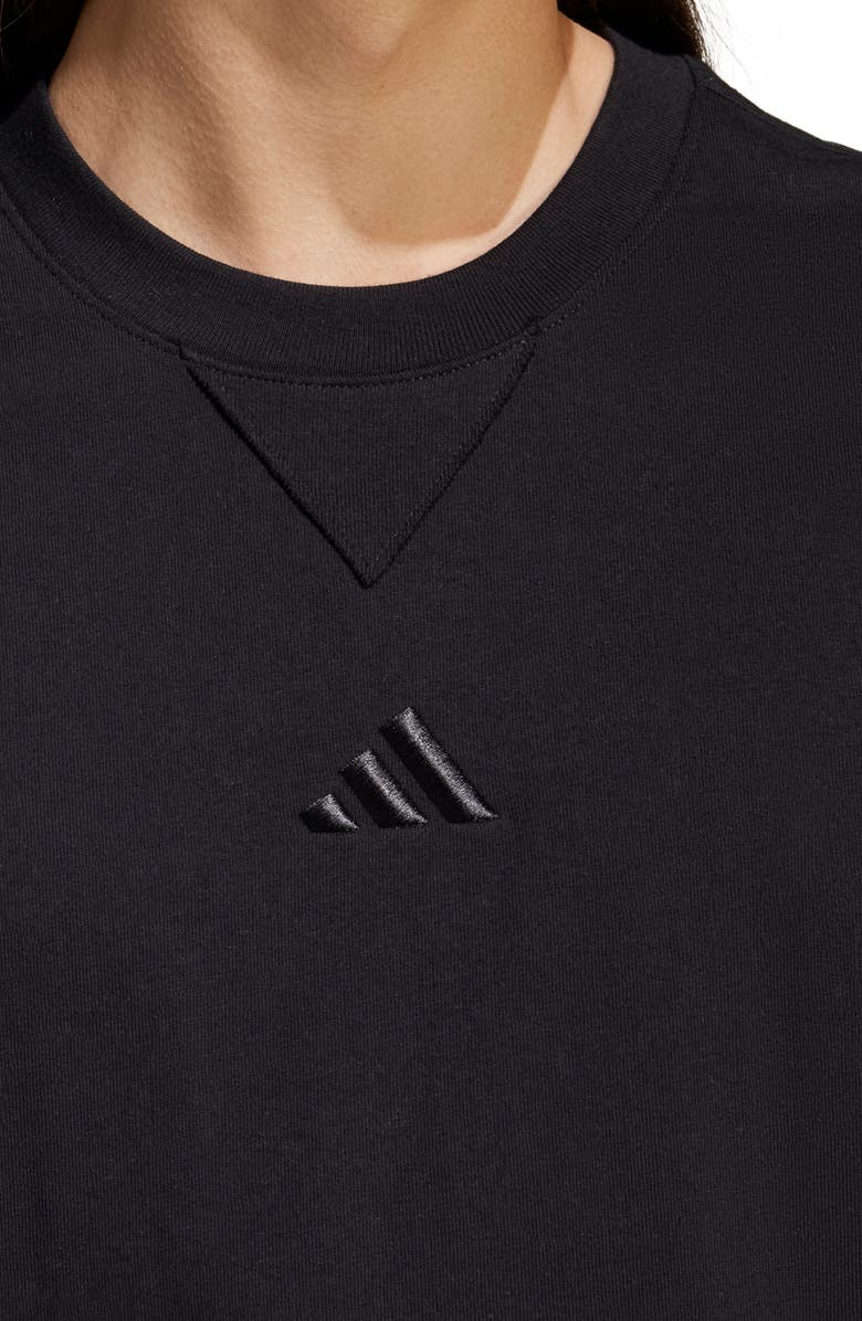 adidas All Szn Trefoil Cotton T-Shirt, Alternate, color, Black