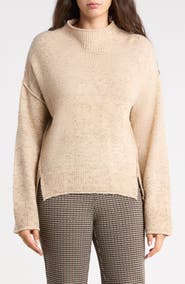 MAX STUDIO Tweedy Turtleneck Sweater