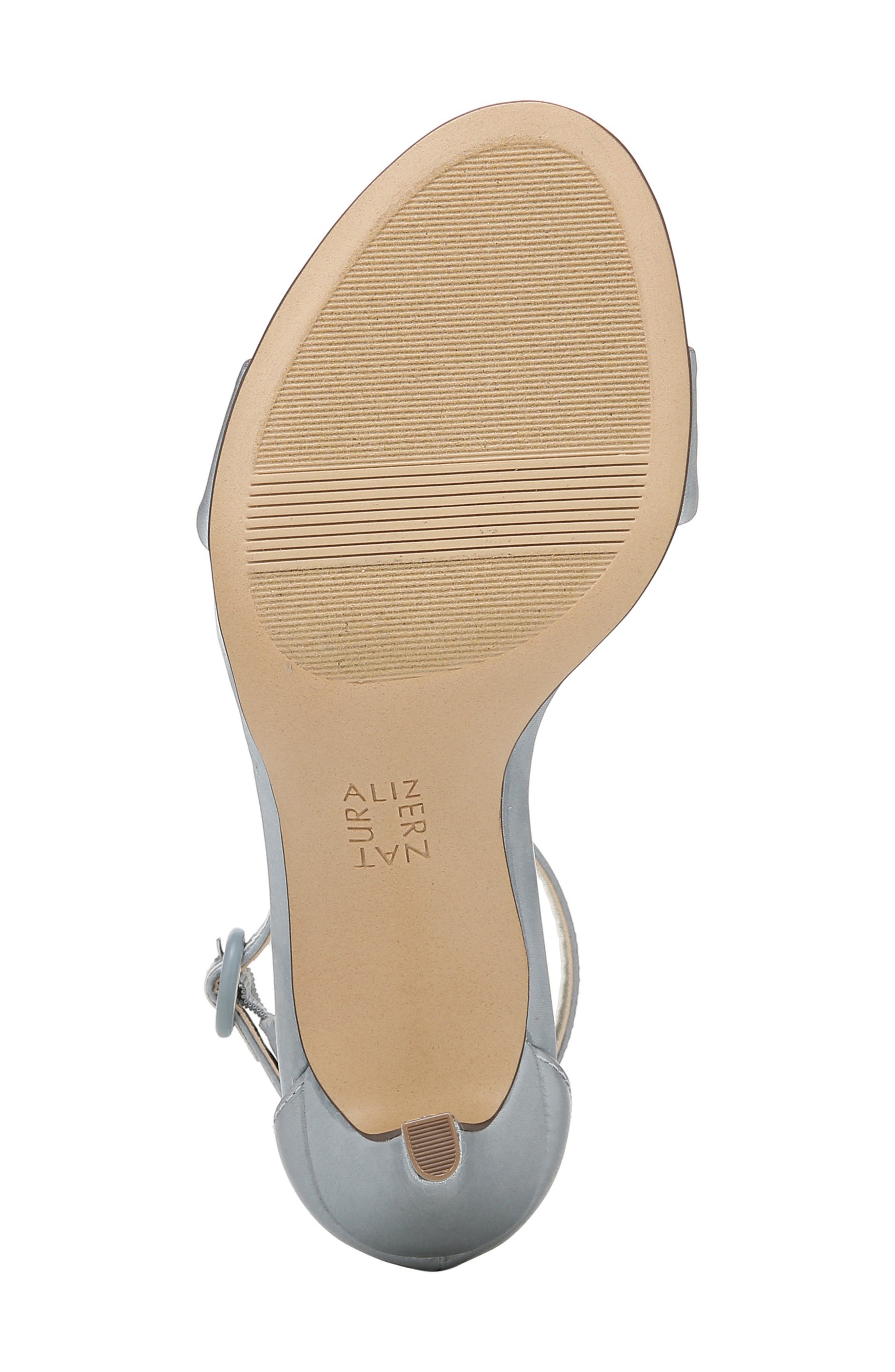 Kinsley Sandal, Alternate, color, LIGHT BLUE SATIN FABRIC