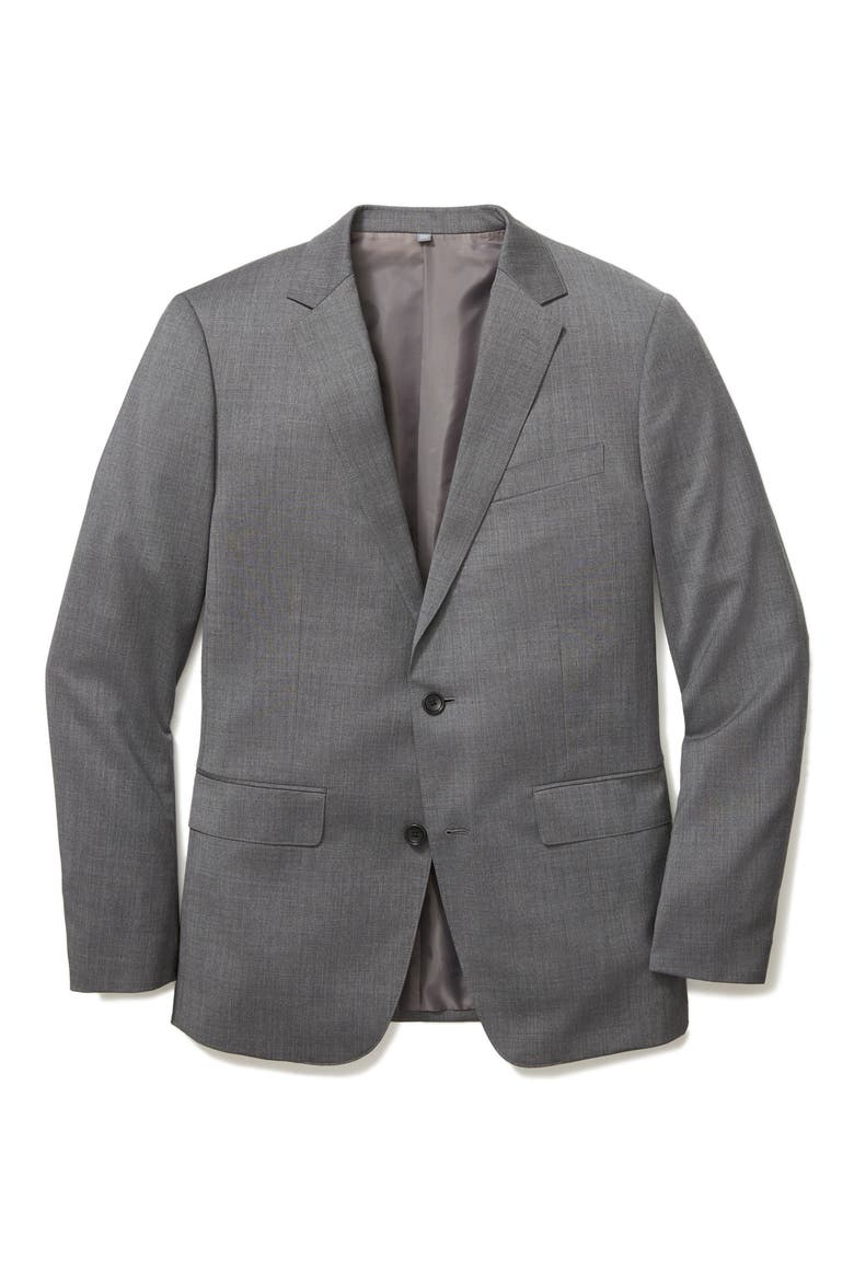 Jetsetter Slim Fit Stretch Wool Suit Jacket, Alternate, color, SLIM GREY