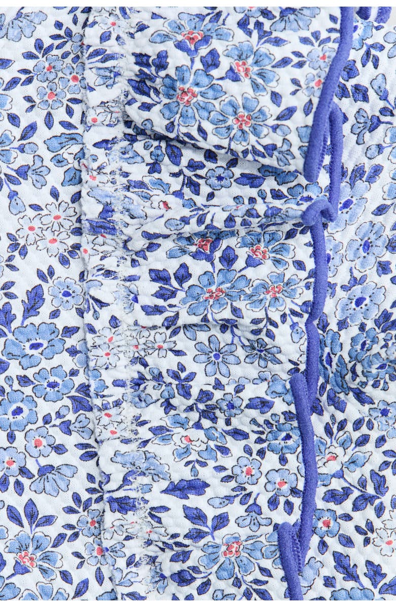 H&M Upf 50 Swimsuit, Alternate, color, Bright Blue/Floral