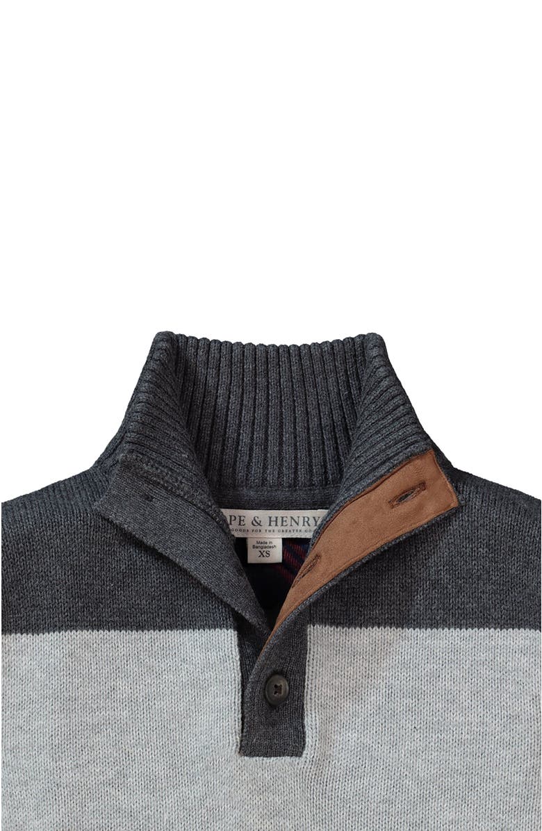 Hope & Henry Baby Boys' Mock Neck Cable Sweater, Infant, Alternate, color, 