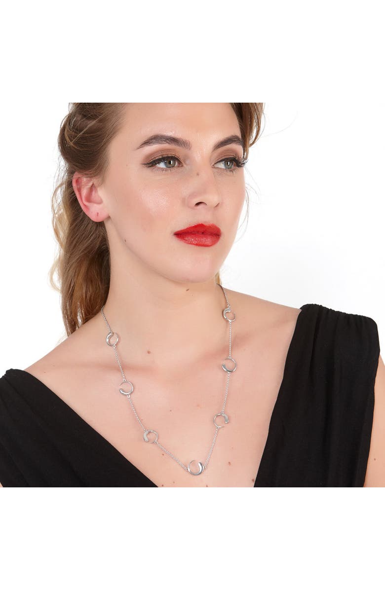 Lucy Quartermaine Luna Station Necklace, Alternate, color, Sterling Silver