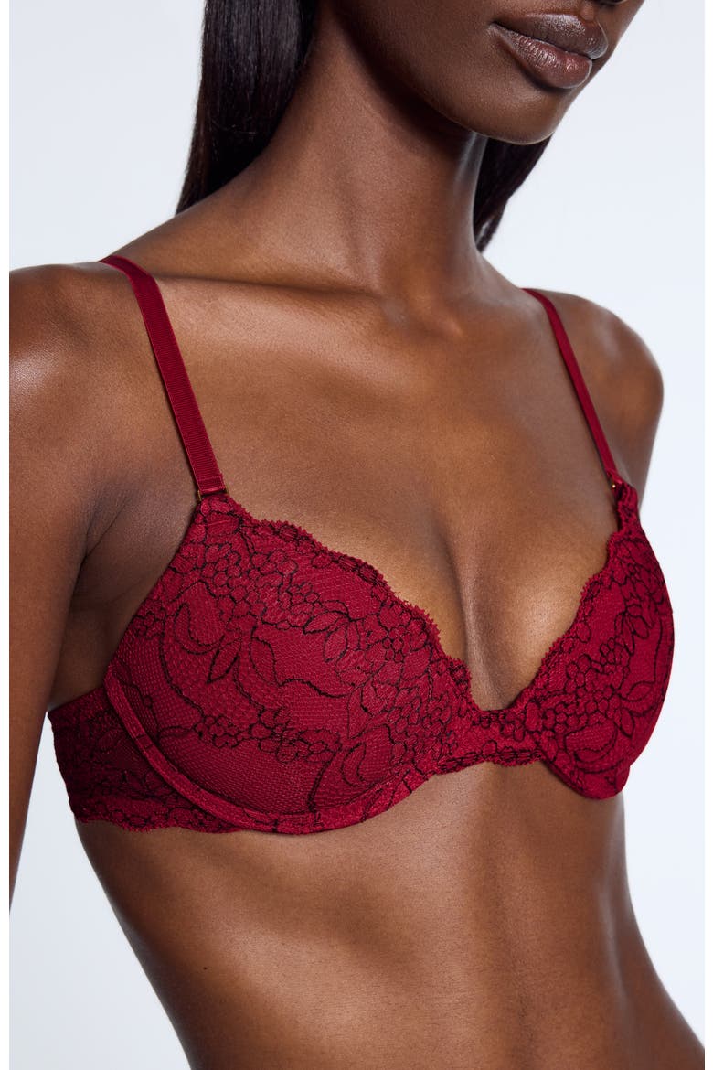 All Over Lace Lift Up Bra, Alternate, color, Scarlet