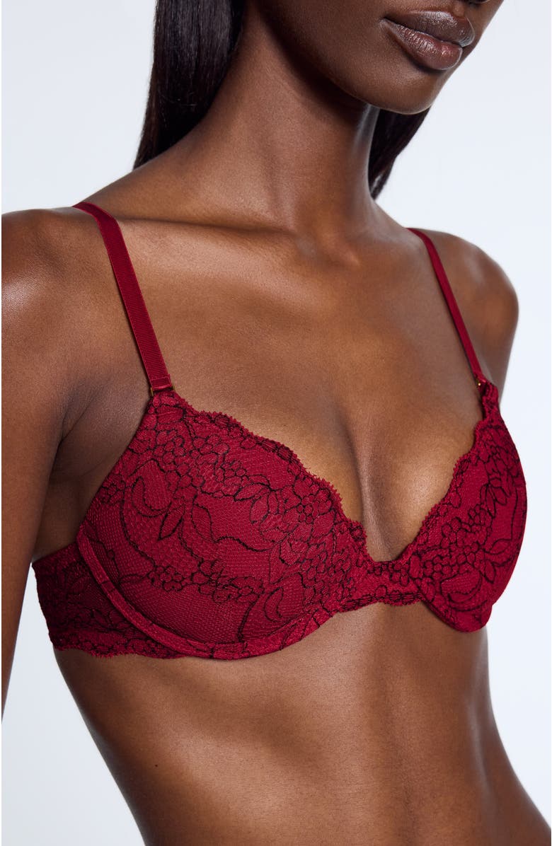 Pepper All Over Lace Lift Up Bra, Alternate, color, Scarlet