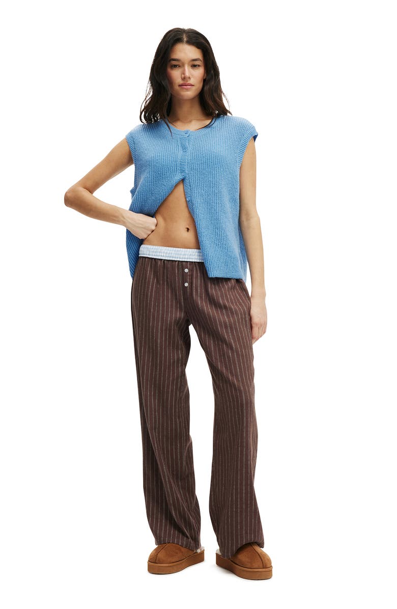 COTTON ON BODY Women
s Flannel Wide Leg Pant, Alternate, color, 