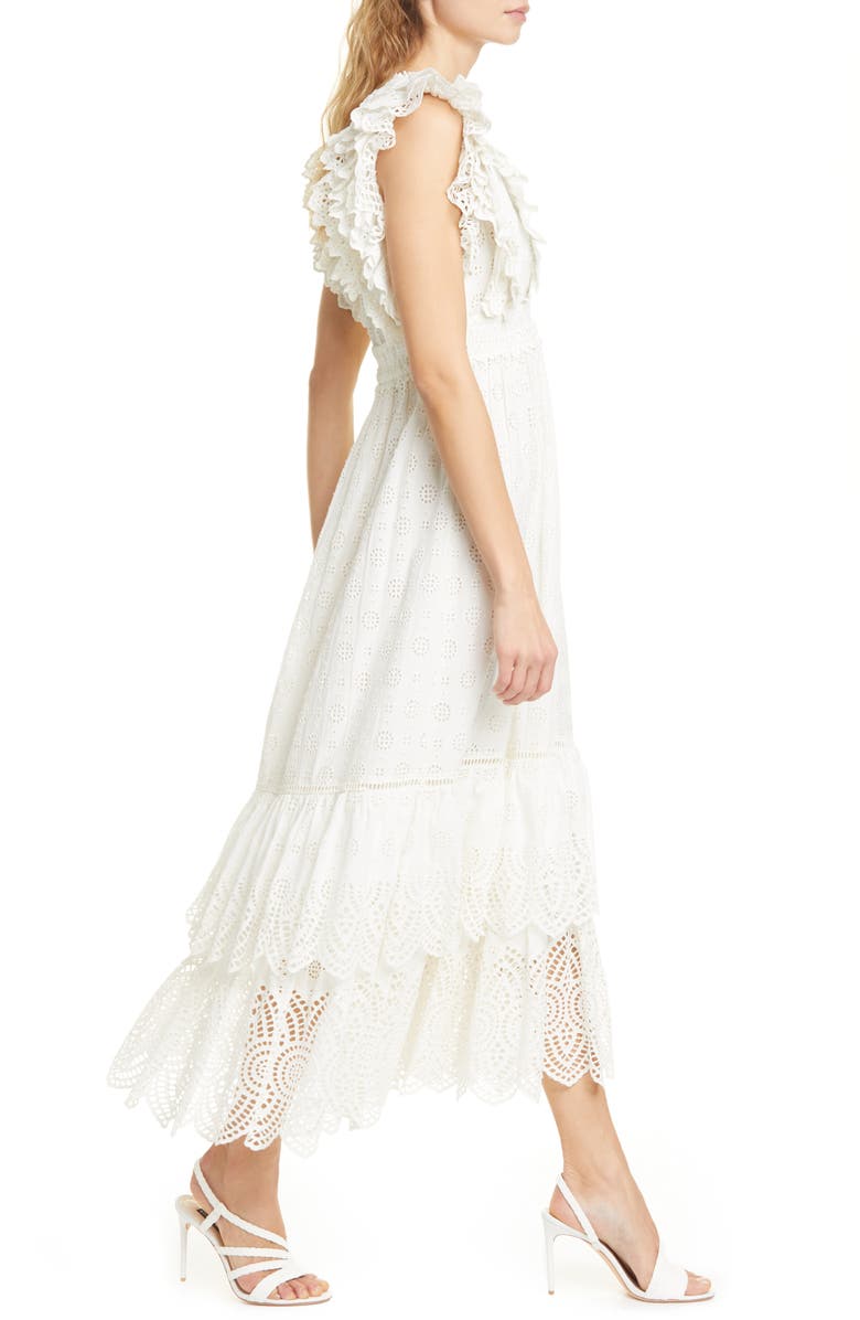 Ulla Johnson Demna Broderie Anglaise Maxi Dress, Alternate, color,