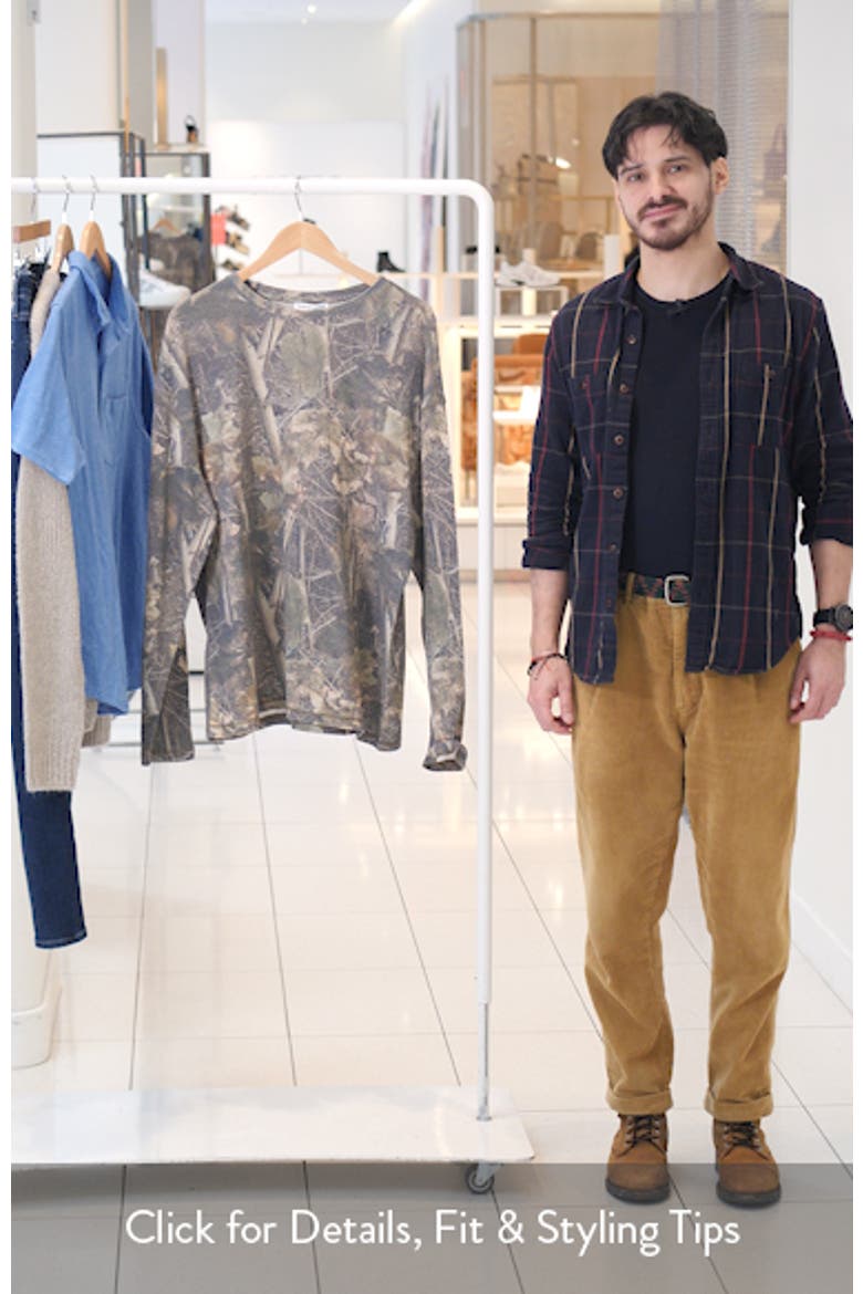 Woodland Camo Long Sleeve Waffle T-Shirt (Men) | Nordstrom