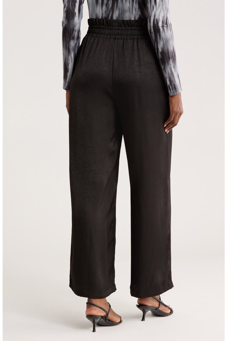 Smoke High Waist Wide Leg Pants, Alternate, color, BLACK