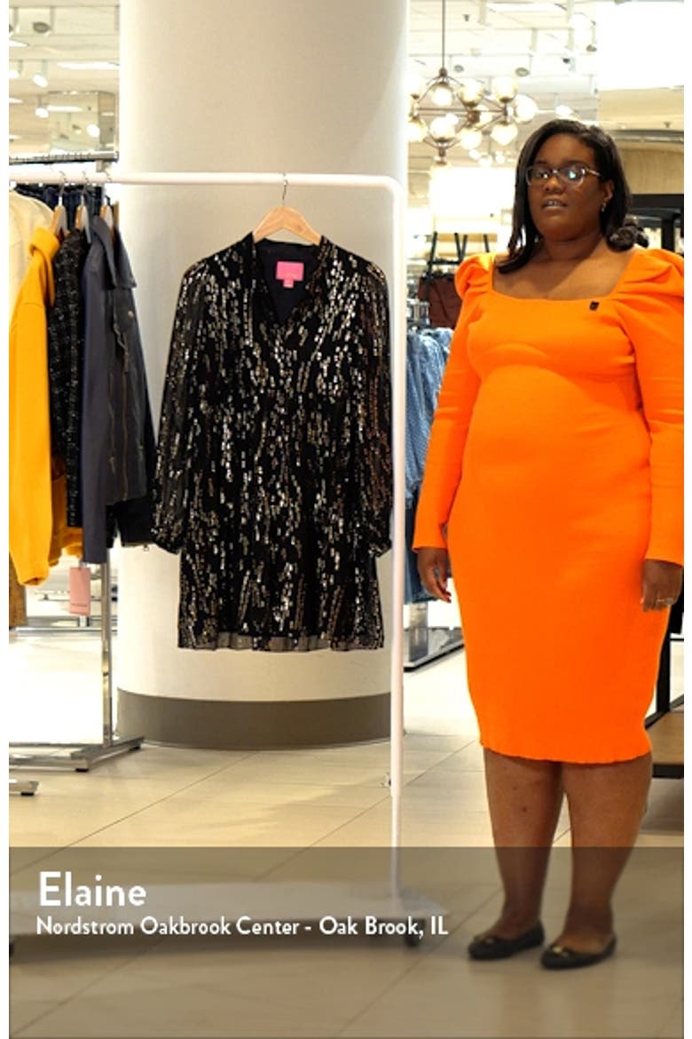 Winona Long Sleeve Silk Blend Dress video