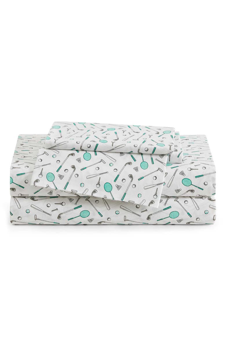 Tommy Bahama Tee Time Cotton Percale Sheet Set, Alternate, color, White