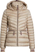 Tommy Hilfiger Packable Chevron Puffer Jacket with Hood