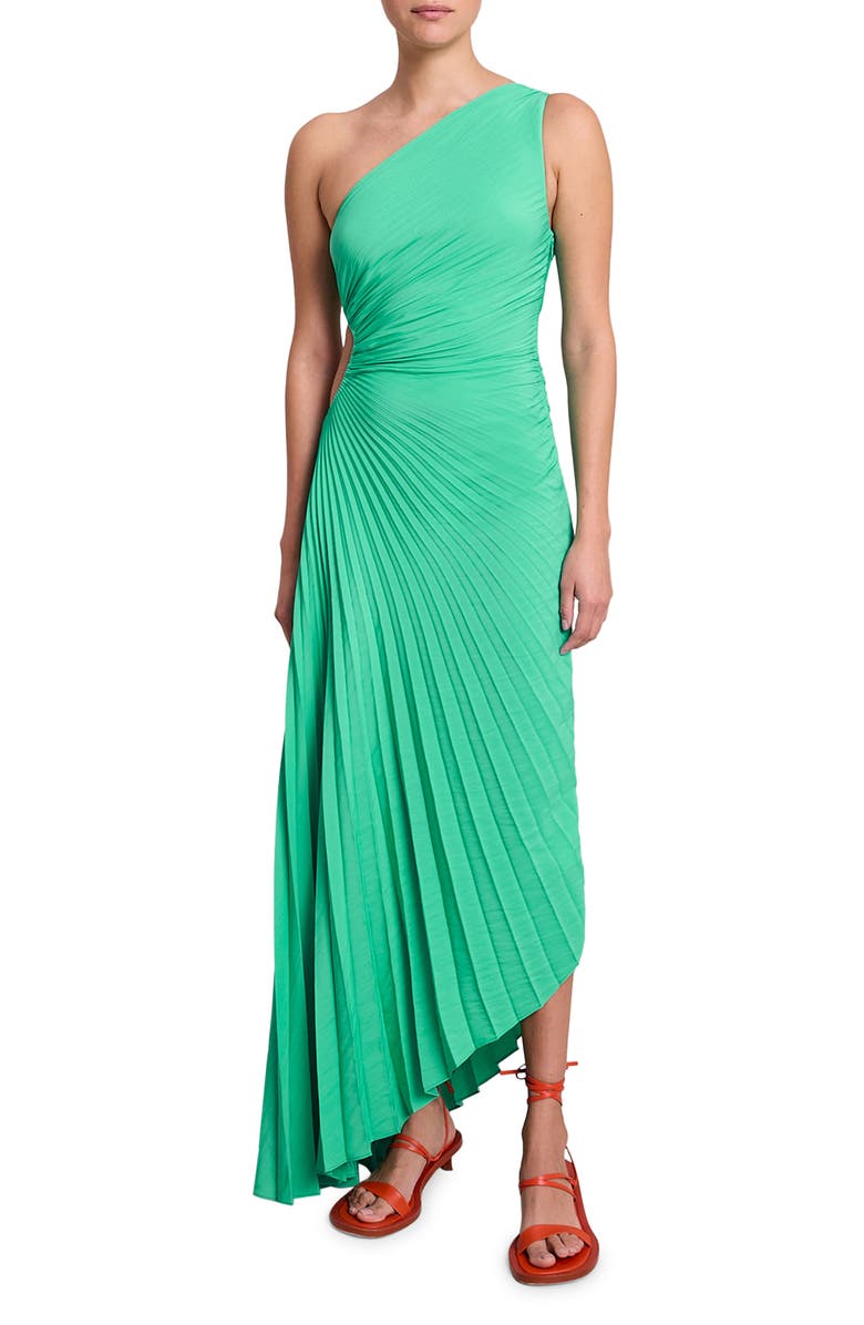 A.L.C. Delfina Cutout One-Shoulder Maxi Dress, Main, color, 