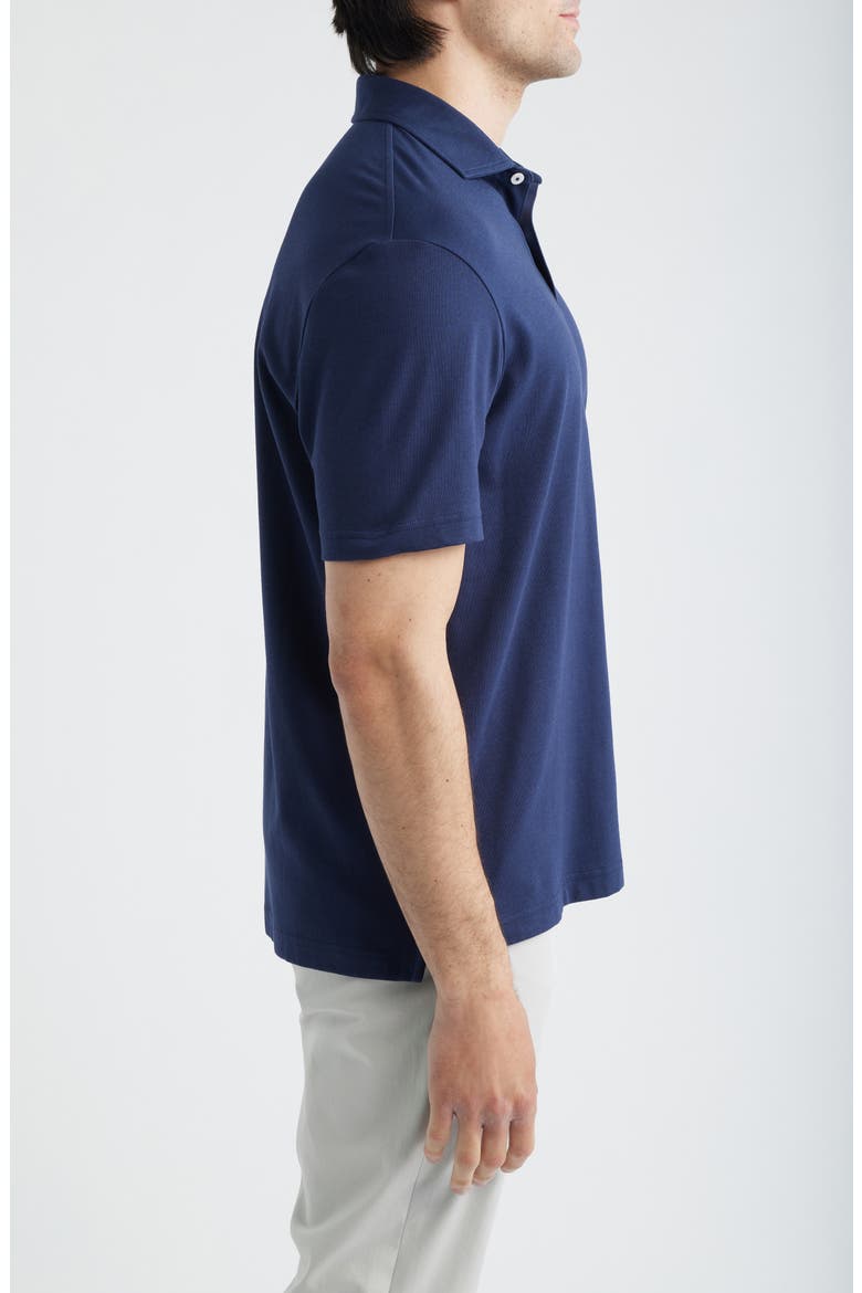 Eagle Stretch Cotton Polo, Alternate, color, NAVY