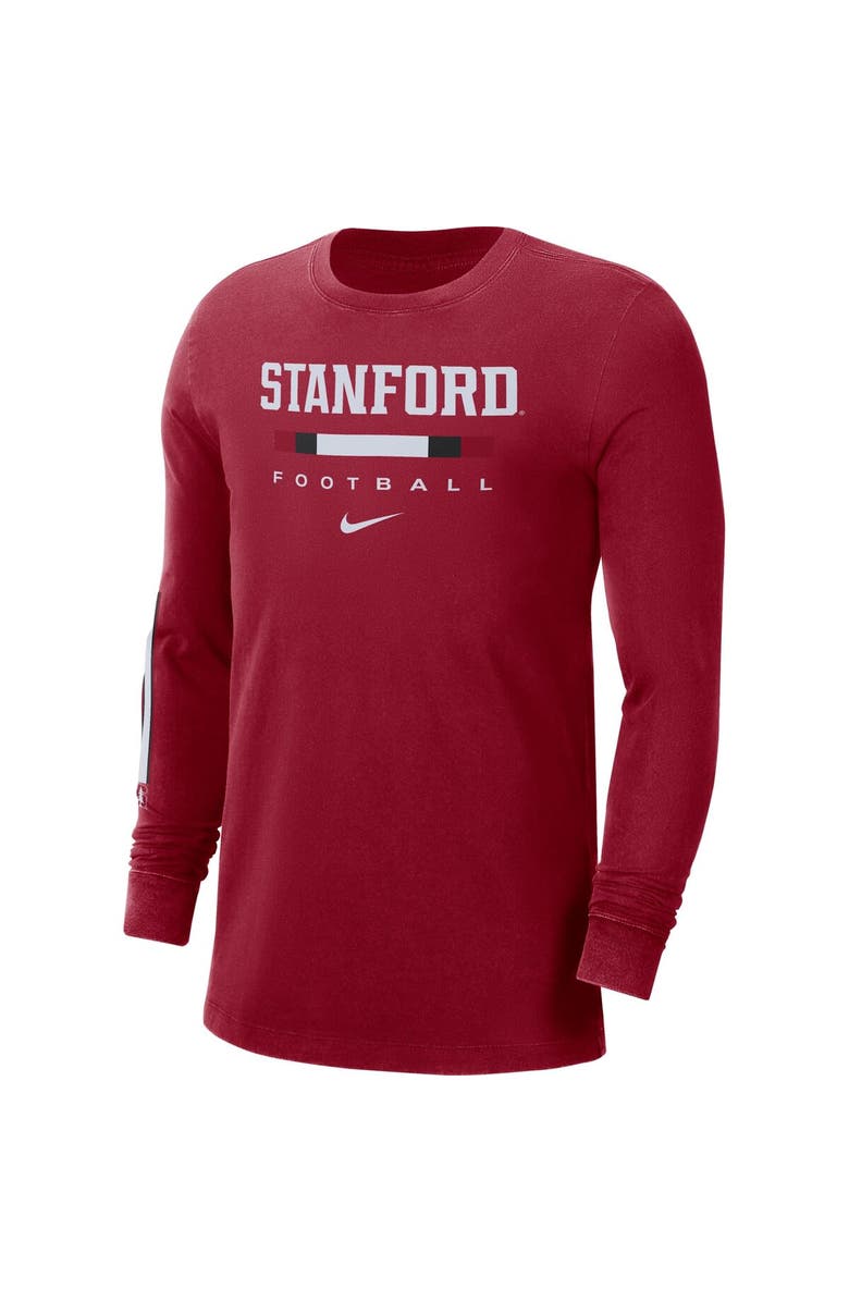 Nike Men's Nike Cardinal Stanford Cardinal Word Long Sleeve T-Shirt, Alternate, color, 