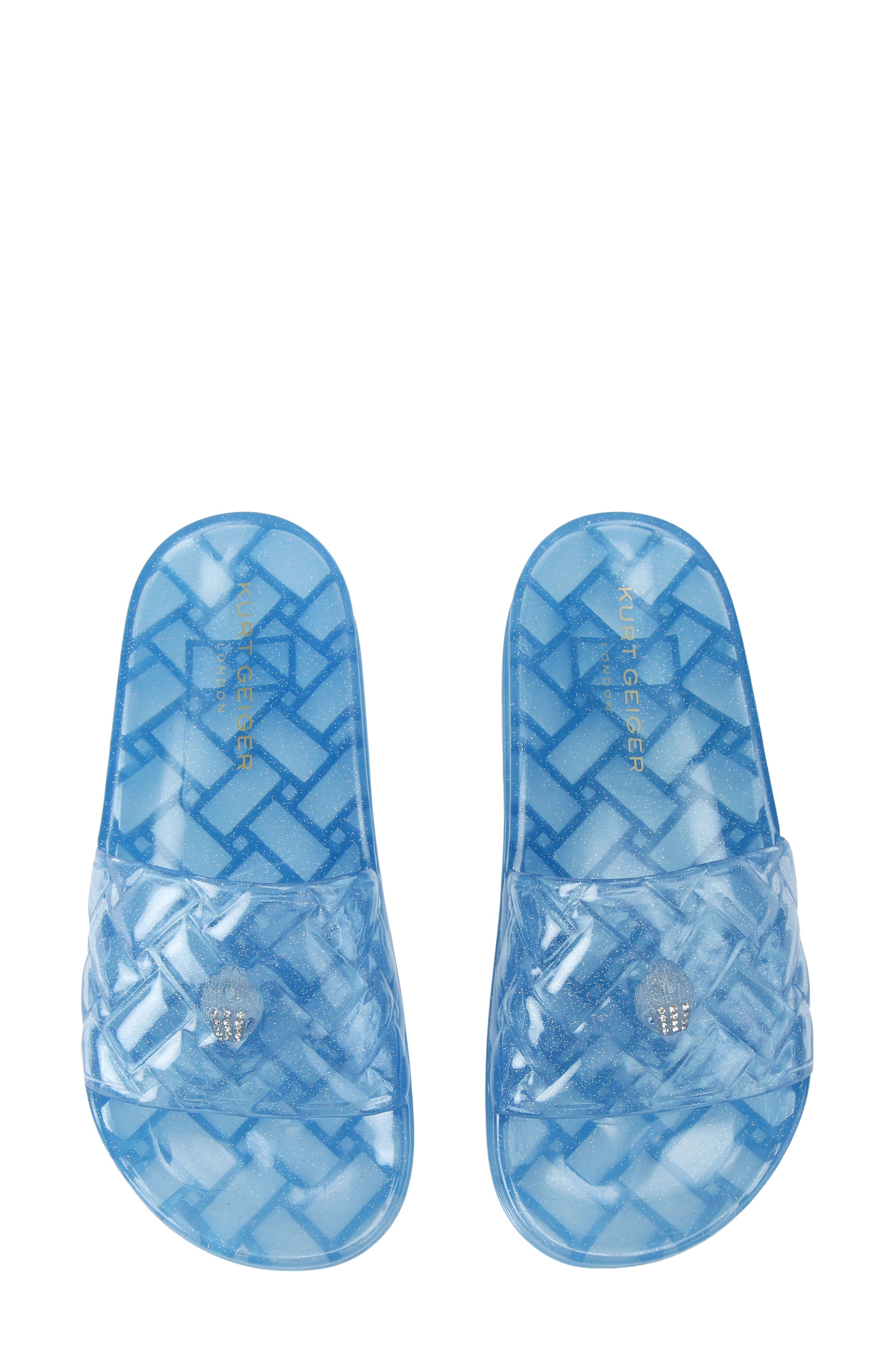 Kurt Geiger London Meena Jelly Slide Sandal, Alternate, color, Blue