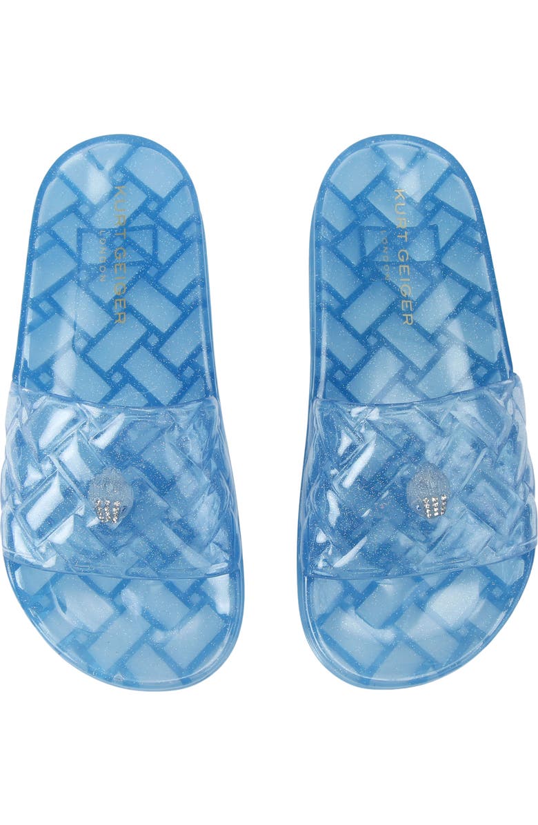Kurt Geiger London Meena Jelly Slide Sandal, Alternate, color, Blue