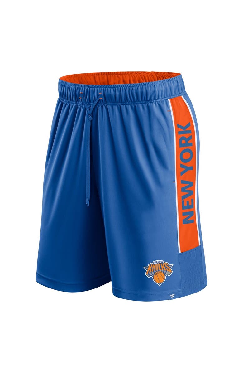 FANATICS Men's Fanatics Branded Blue New York Knicks Game Winner Defender Shorts, Alternate, color, 