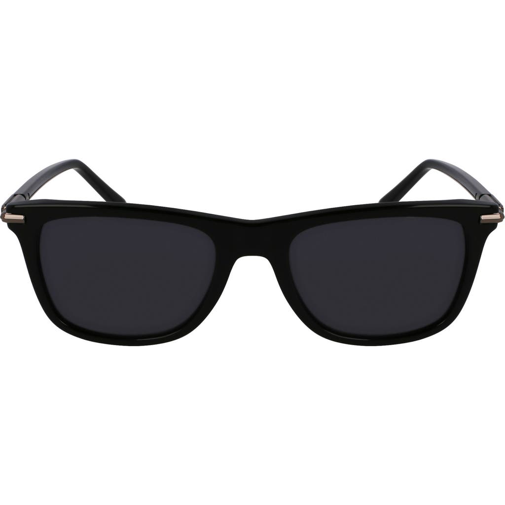 Ferragamo 54mm Modified Rectangular Sunglasses In Black