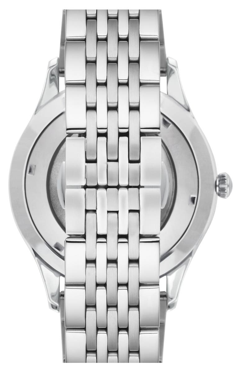 Emporio Armani Skeletal Automatic Bracelet Watch, 43mm, Alternate, color,