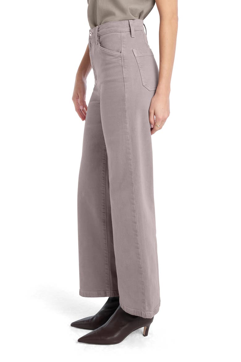 The Mischa Super High Waist Wide Leg Jeans, Alternate, color, SOFT TAUPE